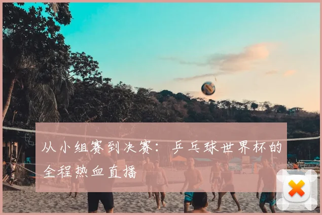 从小组赛到决赛：乒乓球世界杯的全程热血直播